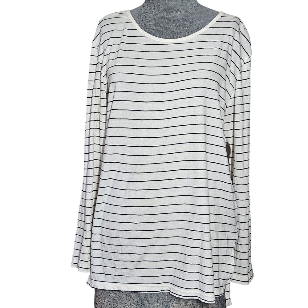 Cotton Blend Striped Top Size Small